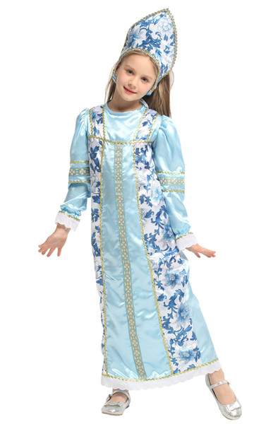 Shanghai Story Halloween Costumes children's girl stage performance Russia Princess cosplay costume For Kids