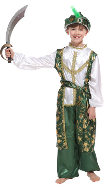 Shanghai story Boy The Arabia King Prince Cosplay costume suit Set Halloween Costume For Kids Role Play Party Cosplay Clothing