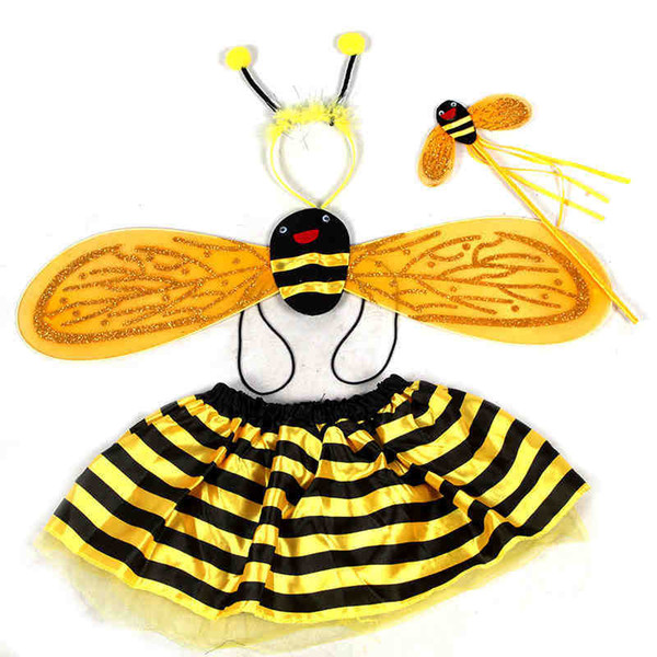 Children's costumes props princess dance skirt bee bee costume party supplies a family of four JIA179