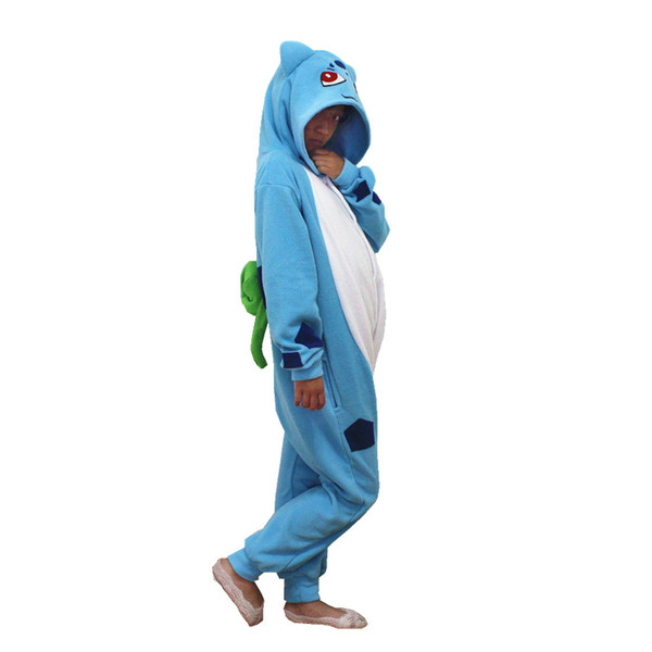 Bulbasaur Cosplay Kigurumis Children Halloween New Year Carnival Mardi Gras Costumes Kids Onesie Pajamas