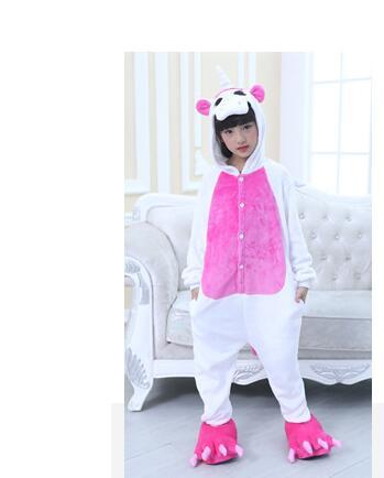 free shippingChildren Pajamas Unicorn Pyjamas Kids Pajama One piece Cartoon Pajama Unisex Warm Winter Cute Pijamas Unicornio pijama infantil