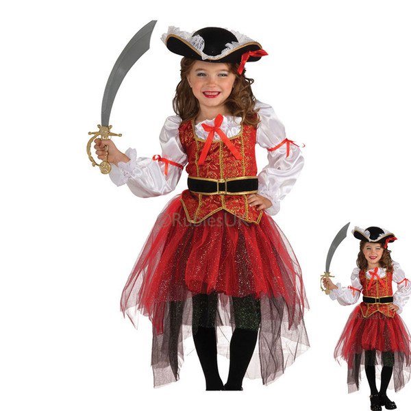 New Halloween children Girls' costumes Dress suit cosplay Dance dress