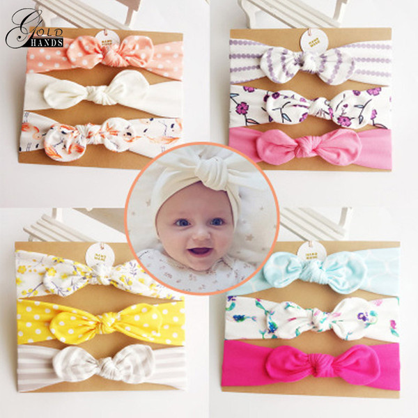 Hair band Children hair band set Bow Small ears Gift Set Candy Multicolor Cute card Children decoration Birthday Gift