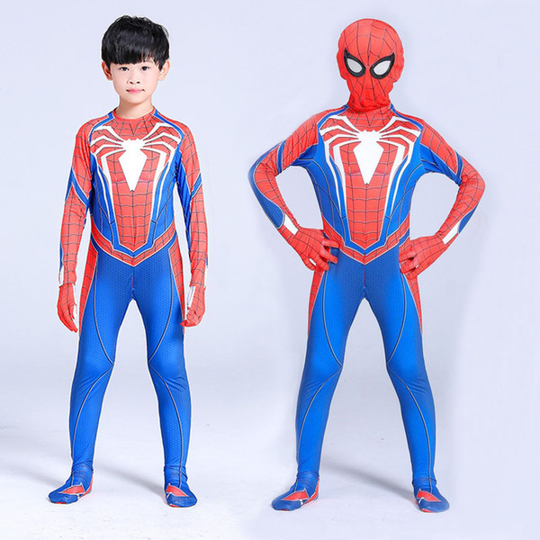 3D Printed Kids Insomniac Game Spider-Man Costume PS4 Insomniac Spiderman Costume SpiderMan Zentai Superhero Bodysuit