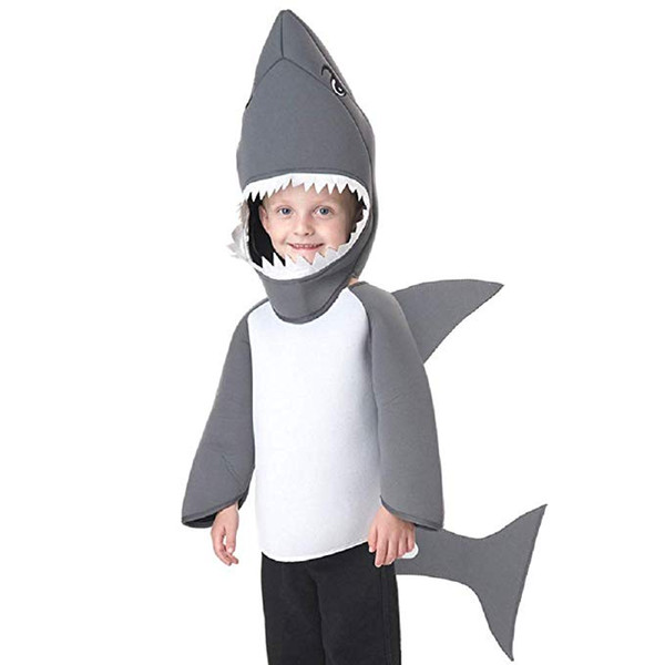 Children's Shark Cosplay Halloween Costume Mascot Hoodie