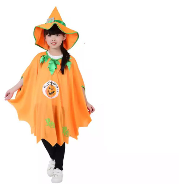 Halloween children's clothing cosplay magician witch cloak masquerade performance costume witch cloak cute funny free shipping