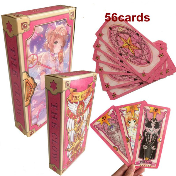 Cosplay KINOMOTO SAKURA photo shoot Prop Cardcaptors Cardcaptor Sakura Magical Mahou Clow Cards set X'mas gift