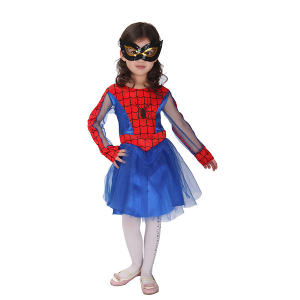 New Design Child High Quality Lively Spiderman Cosplay Costumes Spiderman Wear With Dress Eye Mask Party Wear Mask Dance Party