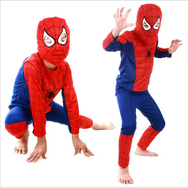 Theme Costume Red spiderman costume black spiderman batman superman halloween costumes for kids superhero capes anime cosplay carnival costu