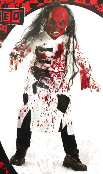 Halloween Party Cosplay Horror Clothes Bloody Scary Costume For Kids Fancy Vampire Knight Cosplay Theme Costume