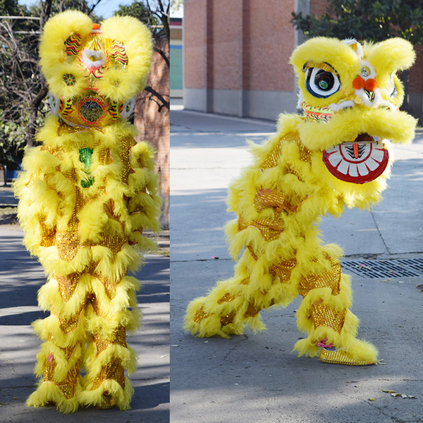 China Southern Lion Dance Mascot Costume For Children 7 to 12 years old Children's Toy in Halloween Birthday Party