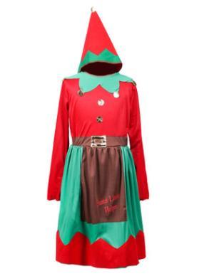 New Arrival Christmas Cosplay Kids Holiday Family Atmosphere Christmas Elf Girls Short Skirt Set Stage Performance Costume