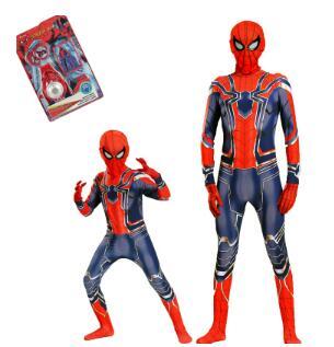 Child children kid Boy adult muscle spiderman costume Spider-Man Kids Superhero Lycra iron Spiderman Zentai Halloween costume