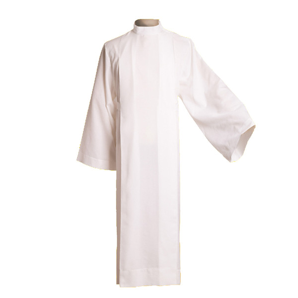 1pc New White Holy Clergy Alb Catholic Church Worship Vestments Fastened Garment High Quality Fast Shipment