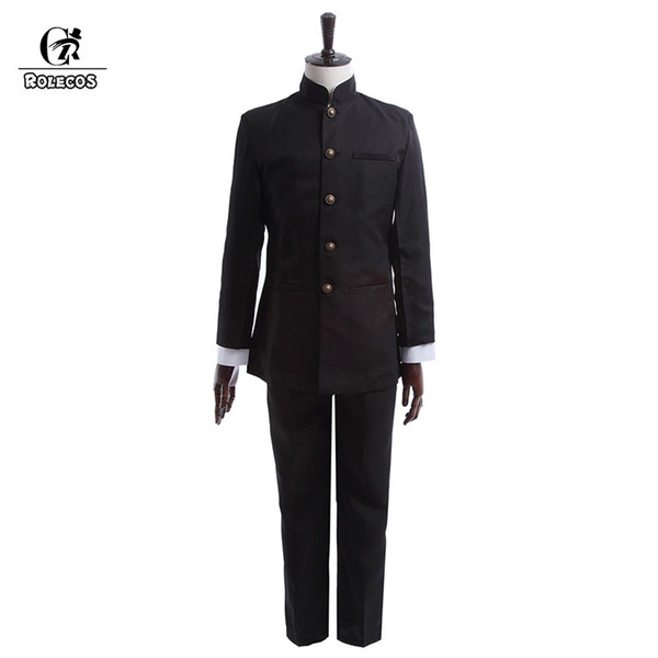 ROLECOS Brand New Spring Men School Uniform Suit Cosplay Uniform Japanese School Boy Jackets Pants Clothing Set