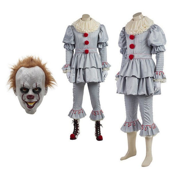 New Pennywise Cosplay Costume Clown Cosplay Costume with Mask