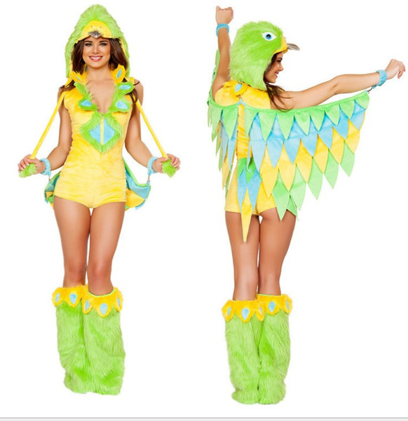 Women's Sexy birds Uniform Cosplay Costume Set