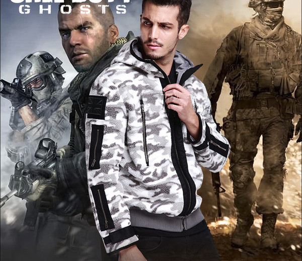 Modern Warfare2 Task Force 141 Ghost battle coat Zip Jacket