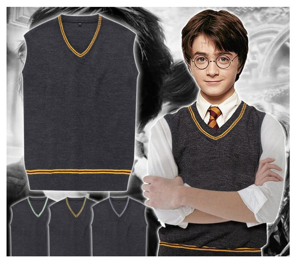 Harry Potter Unisex v neck sweater costume Wool&Acrylic