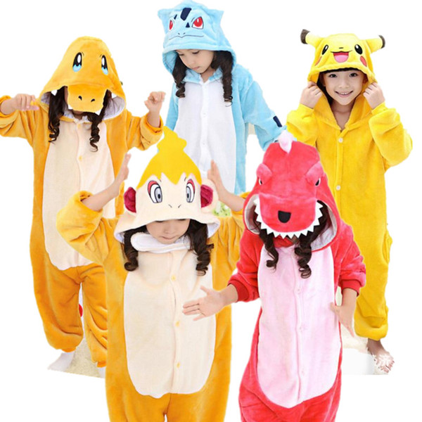 Charmeleon Pikachu Monferno Charmander Bulbasaur Cosplay Kigurumis Children Halloween Carnival Mardi Gras Costumes Kids Onesie Pajamas