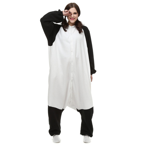 Chinese Panda Women and Men Animal Kigurumi Polar Fleece Costume for Halloween Carnival New Year Party welcome Drop Shipping