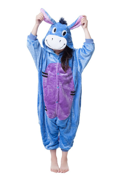 Donkey Onesies for Kids Onesie Pajamas Kigurumi Jumpsuit Hoodies Sleepwear For Children (no claw) Welcome Wholesale Order