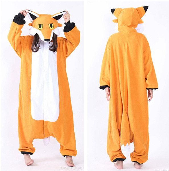 Mr Fox Cosplay Costumes Onesie Pajamas Kigurumi Jumpsuit Hoodies Adults Romper For Halloween Mardi Gras Carnival