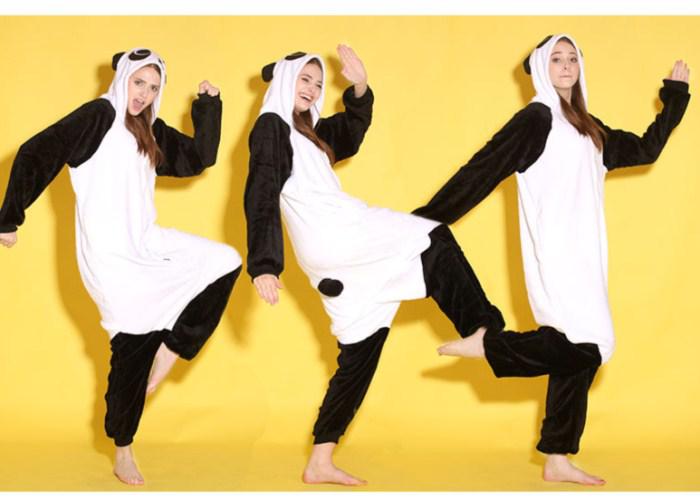 Cartoon Animal Panda Unisex Adult Onesies Onesie Pajamas Kigurumi Jumpsuit Hoodies Sleepwear For Adults Welcome Wholesale Order