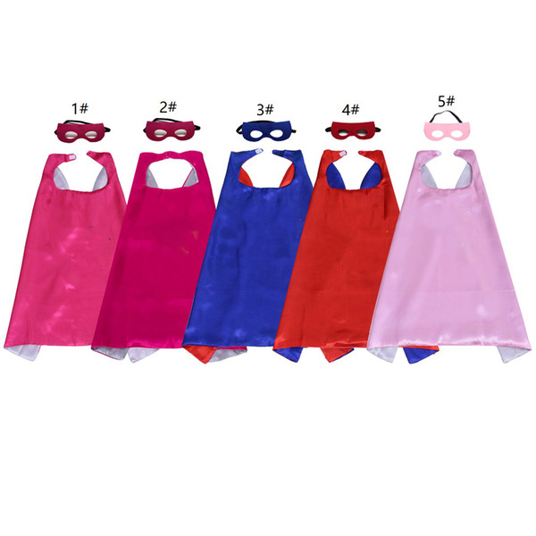 Children Super Hero Capes And Masks Christmas Dress Up Costumes The Birthday Party Theme Clothes for Boys and Girls