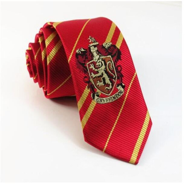 HARRY POTTER TIE PREPPY STYLE ARROW TYPE ANIMATION TIE CUSTOM LOGO THEME COSTUME WEAR OR UNWEAR A BADEGE