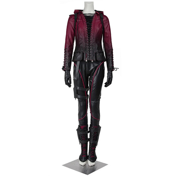 Malidaike Red Arrows COS Women's Suit for Green Arrow Season 4 Speedy Thea Queen Cosplay