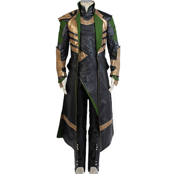 Malidaike Suit Thor The Dark World Loki Whole Set Cosplay Halloween Costume Leather Jacket