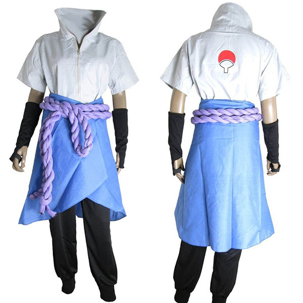 Malidaike Naruto Cosplay Sasuke Uchiha The Suit Uniform Costume Comeplete Halloween Suit Good Dress Up