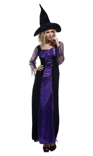 Shanghai Story purple Witch Women costumes, costume party, HALLOWEEN, the Purple Witch Cosplay