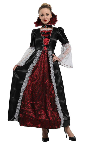 Shanghai Story Women's Vampire Costumes Witch Queen Cosplay Masquerade Halloween