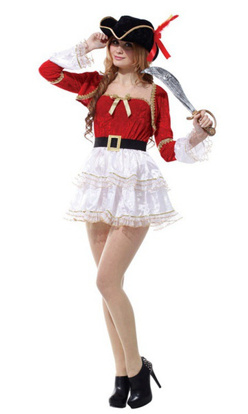Shanghai Story Sexy Woman Halloween Pirate Costumes Female Warrior Queen Cosplay Carnival Purim parade Nightclub Bar Role Play dress