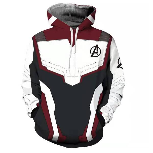 hot Marvel The Avengers 4 Endgame Quantum Realm Cosplay Costume Hoodies Men Slipover sweatshirt Jacket Superhero Loose and comfortable S-4XL