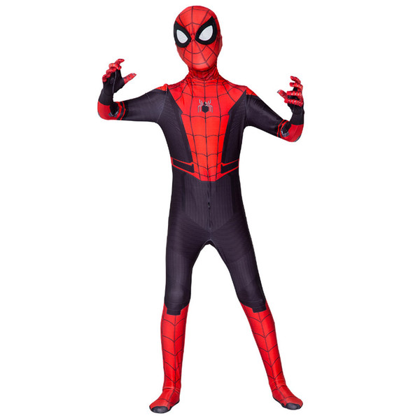 new arriver Halloween Super Hero Spider-Man Costume Slim Uniforms Cosplay Tights Party Clothing for Kids