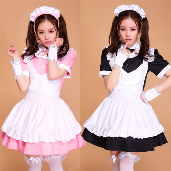 Shanghai Story Anime Cosplay Costume French Maid Outfit Halloween