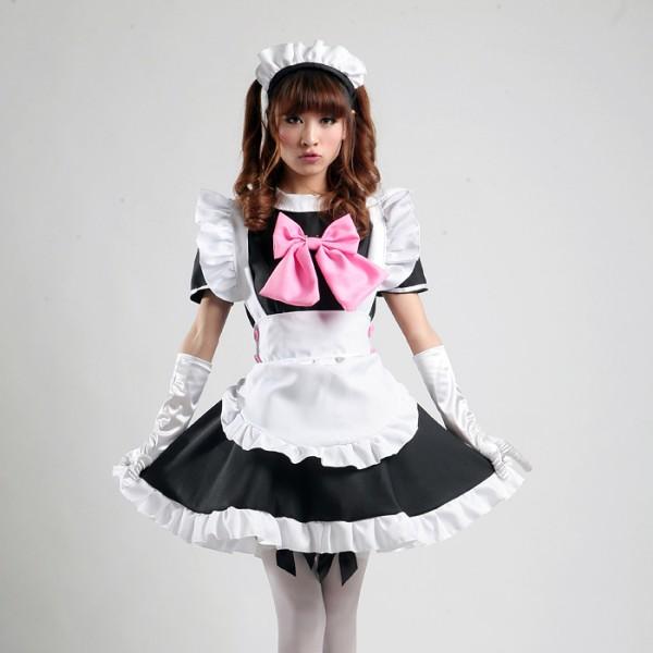 Shanghai Story Apron Maid Dress Japanese Uniform Outfits Cosplay Costume