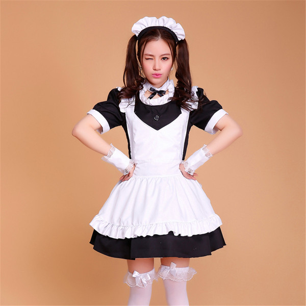 Shanghai Story Halloween Costumes for Women Coffee House Waitress Uniforms Cute Girl dress Anime Maid Cosplay Costume