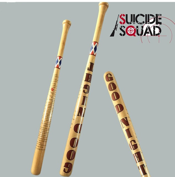 74cm Arkham Asylum City Suicide Squad Quinn Costume Cosplay original edition solid wood Quinn baseball bat