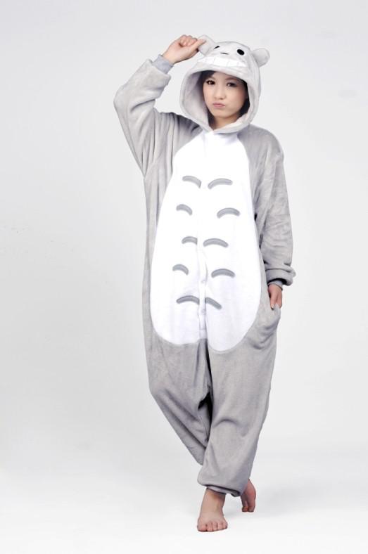 2014 new autumn totoro Kigurumi Pajamas Animal cosplay costume pyjamas Animal Sleepwear /bear / bunny /Corgi/panda/cat/wolf/pikachu/batman