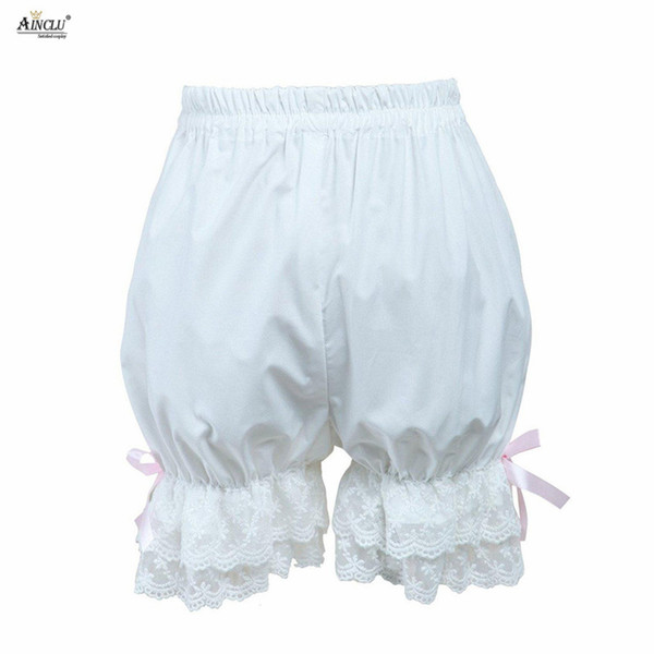 Summer/Spring Ainclu New Arrival XS To XXL Free Shipping Cemavin Cotton Cute Elastic Waist White Lace Lolita Bloomers/Shorts