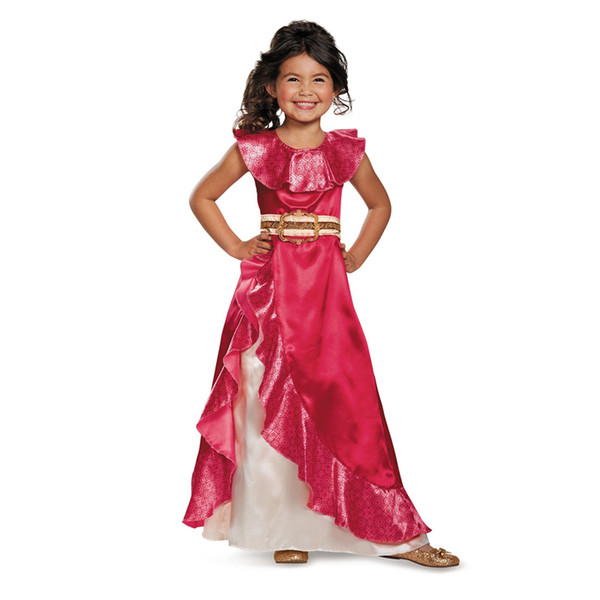 Hot Sale Girls Favourite Latina Princess Elena Cosplay Costumes From TV Elena Of Avalor Adventure Next Child Halloween Costumes