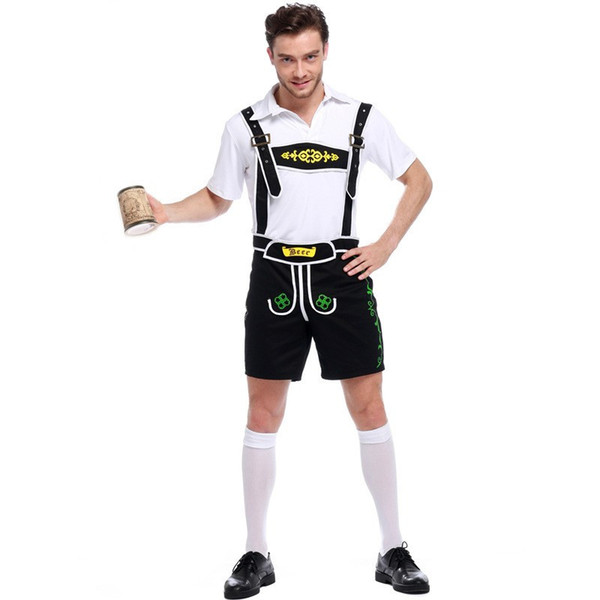 Hot German Beer Man Costume Adult Oktoberfest Costume For Mens Cosplay Cosplay Halloween Costumes Disfraces adultos