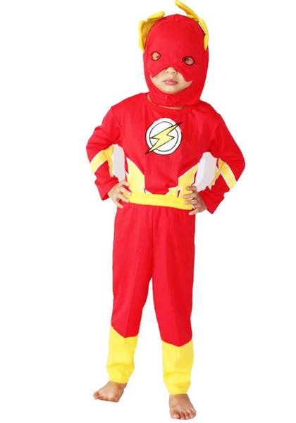 3 - 7 years Three piece suit Long sleeve Children kid Flash modelling costumes Blitzmann Play clothes Halloween