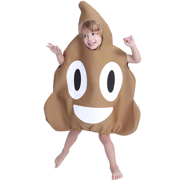 Cosplay Costume Children Sponge Clothing Performance Sets Emoticon Khaki Costume for Kids Halloween Holiday Party Child Onesies Anime