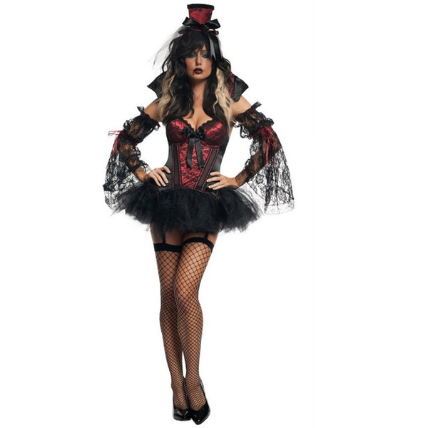 Vampire Costume for Women Gothic Halloween Costumes for Women Carnival Costume Fancy Dress