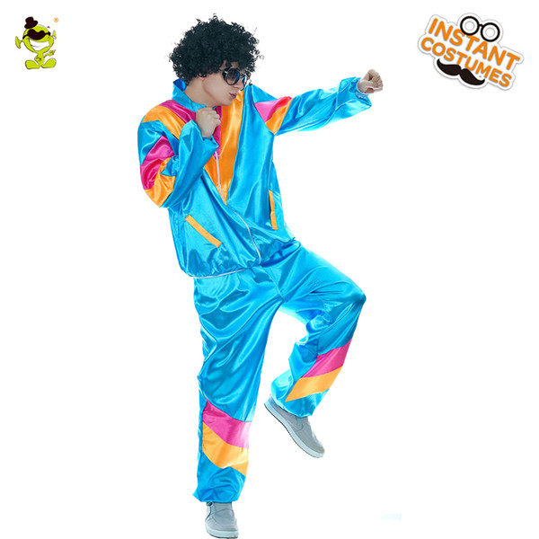 Men's Hippie Costume Halloween Party Fancy Dress Funny Carnival Party Costumes For Cheer Role Play Hippie Suit